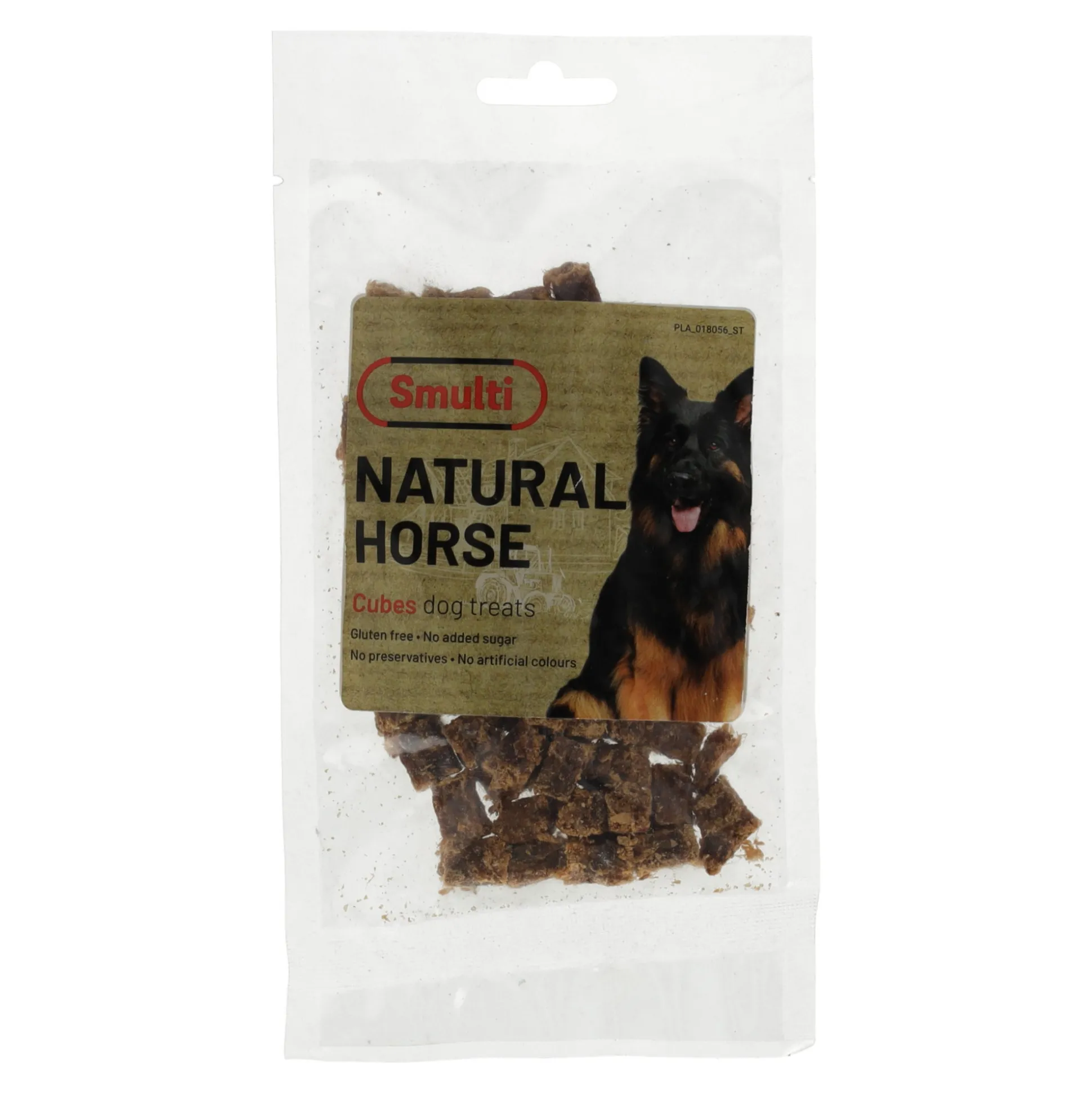 Hondensnack nature paard blokjes 80g Smulti
