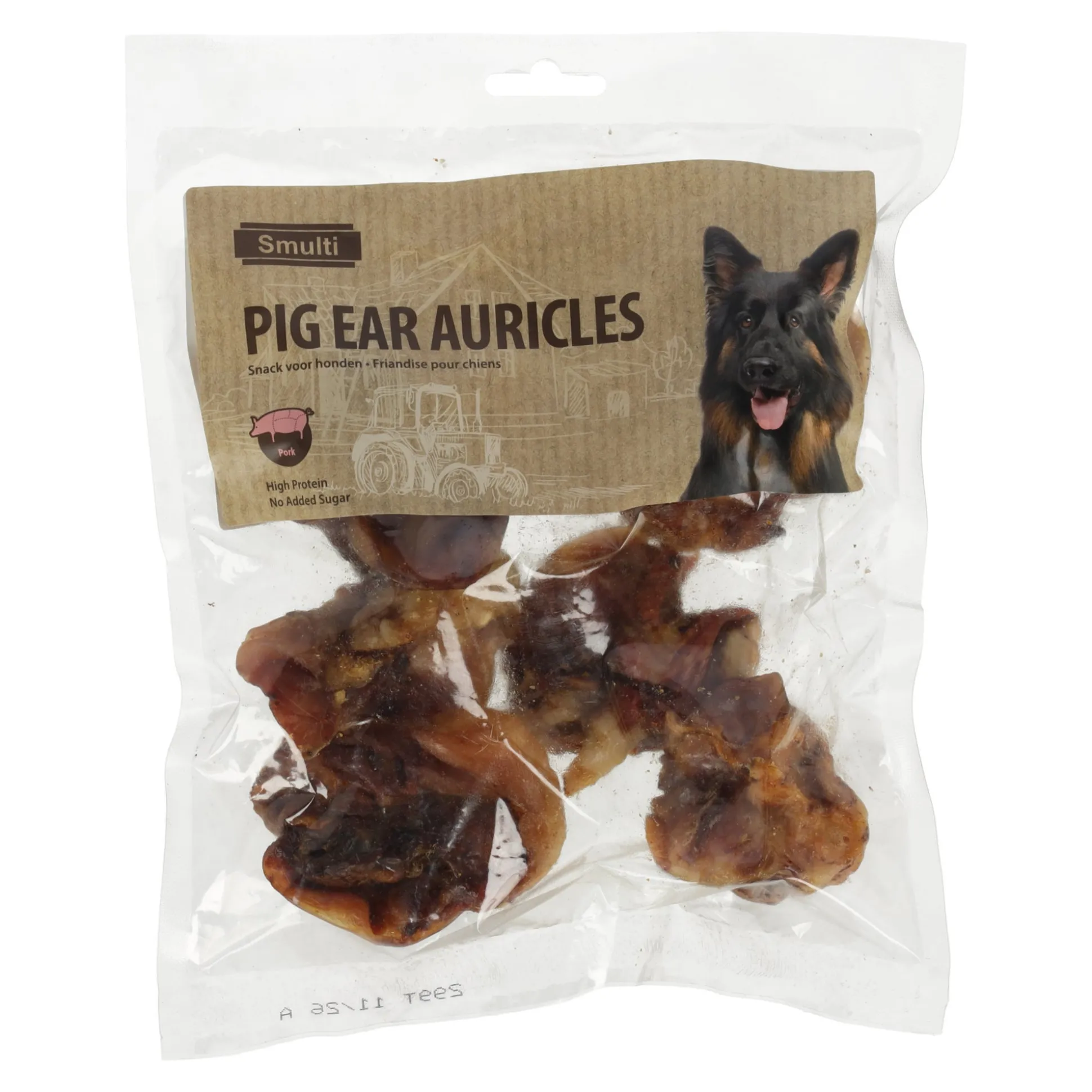 Hondensnack nature varkensoorschelp 200g