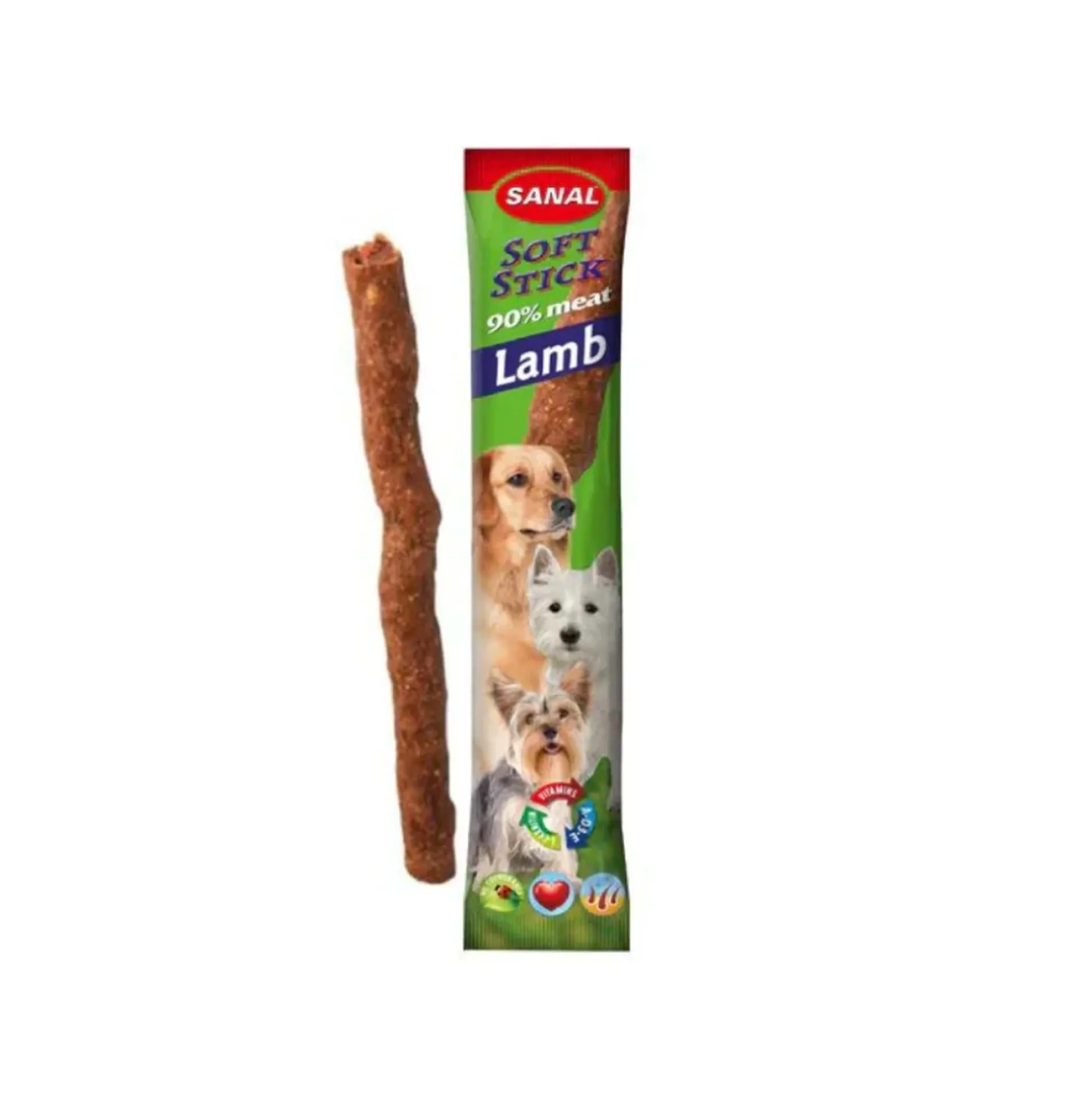 Hondensnack soft sticks rund Sanal