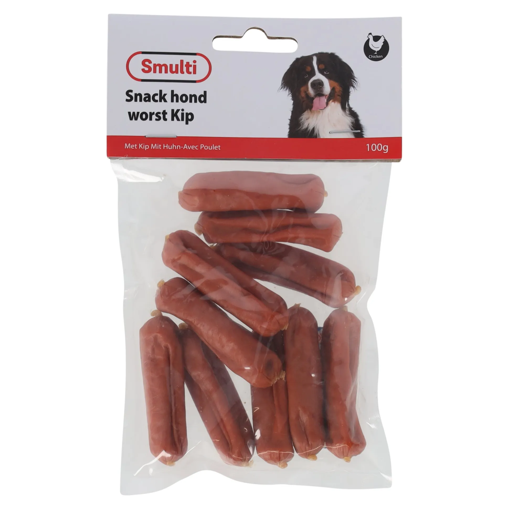 Hondensnack worst kip 100gr
