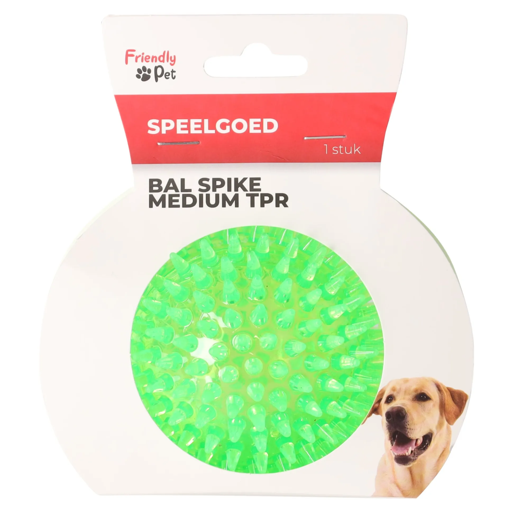 Hondenspeelgoed bal spike medium TPR