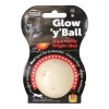 Hondenspeelgoed glow Y ball 6cm