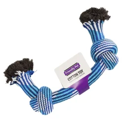 Hondenspeelgoed halter 47cm blauw/wit