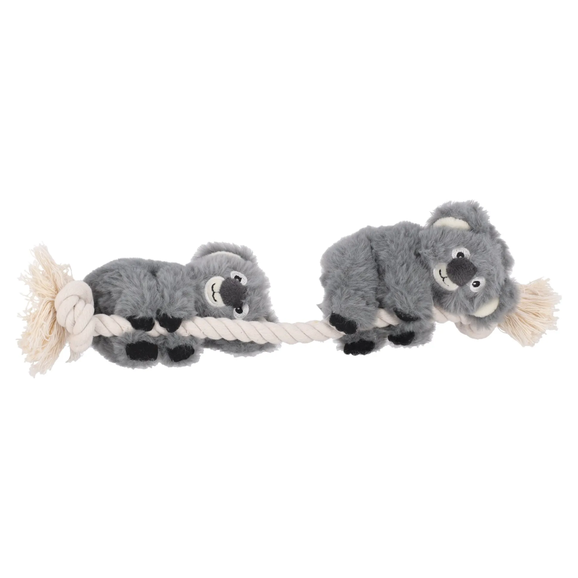 Hondenspeelgoed Hangta koala + touw grijs S 40cm