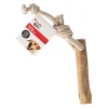 Hondenspeelgoed Java hout stok + trektouw bruin S