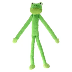 Hondenspeelgoed kikker groen 15x70cm