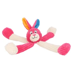 Hondenspeelgoed konijn roze 13x37cm