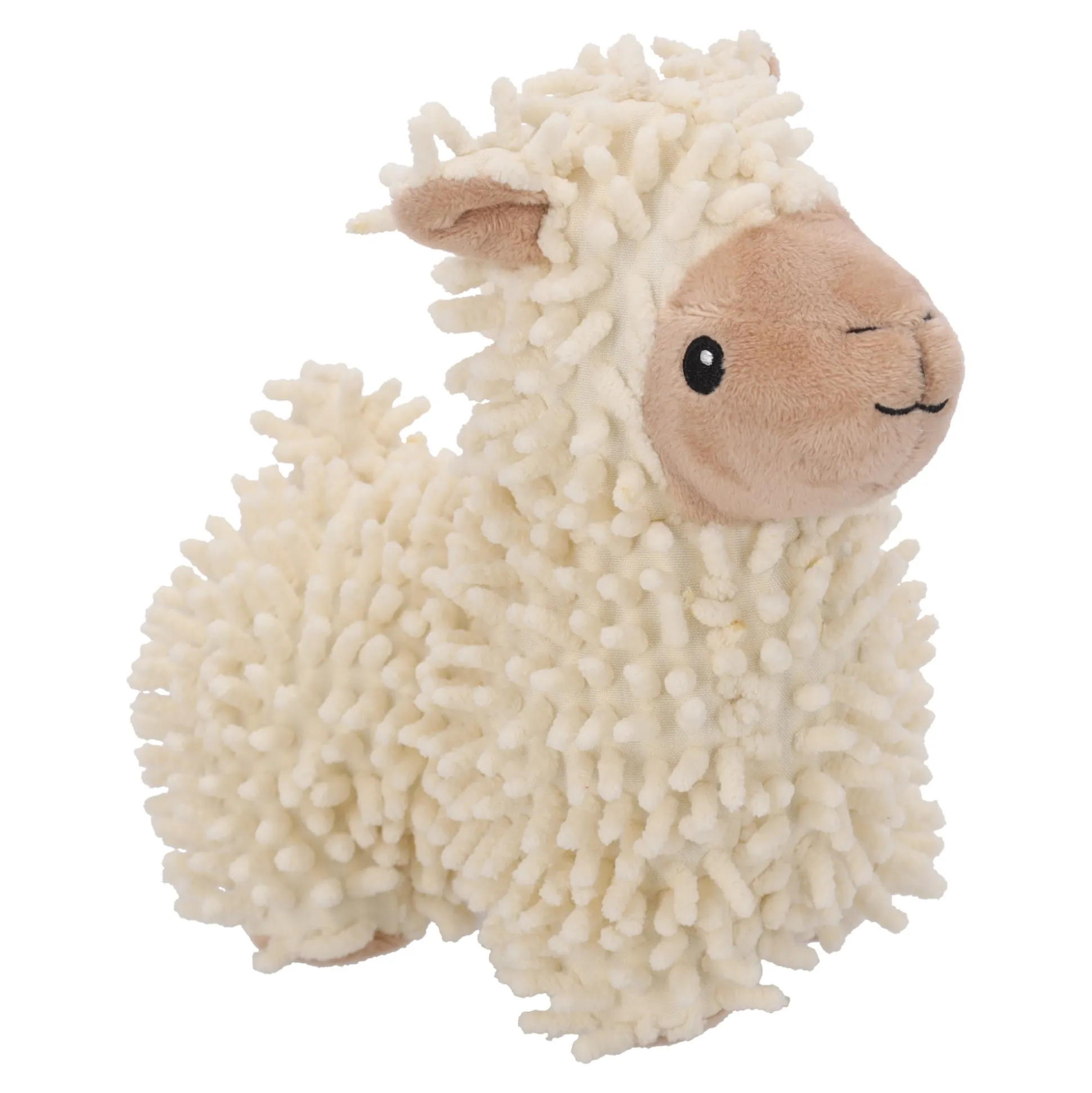 Hondenspeelgoed lama beige 14x20cm