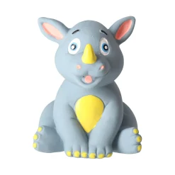 Hondenspeelgoed latex neushoorn 9cm