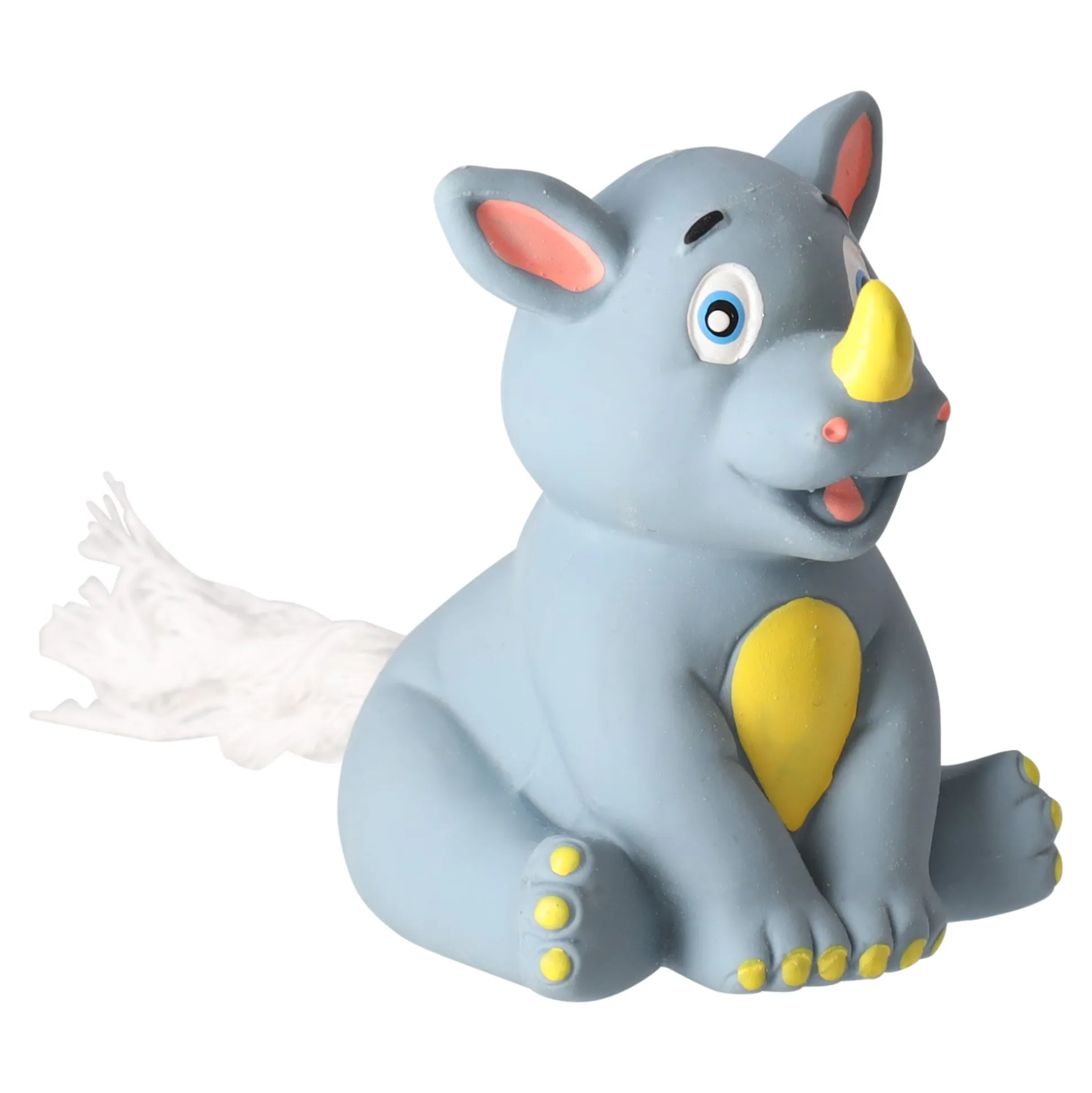 Hondenspeelgoed latex neushoorn 9cm