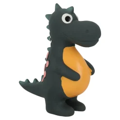 Hondenspeelgoed latex Puga dino zwart L