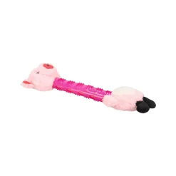 Hondenspeelgoed Necki varken plush roze 38x15x7cm