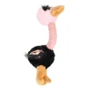 Hondenspeelgoed pluche struisvogel 21cm