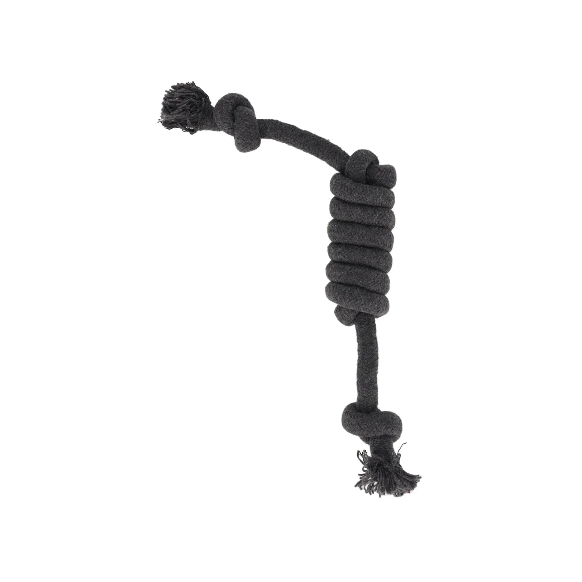 Hondenspeelgoed Ringo trektouw twist grijs 15mm 40cm
