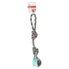 Hondenspeelgoed Riva touw twist + bal groen 38cm