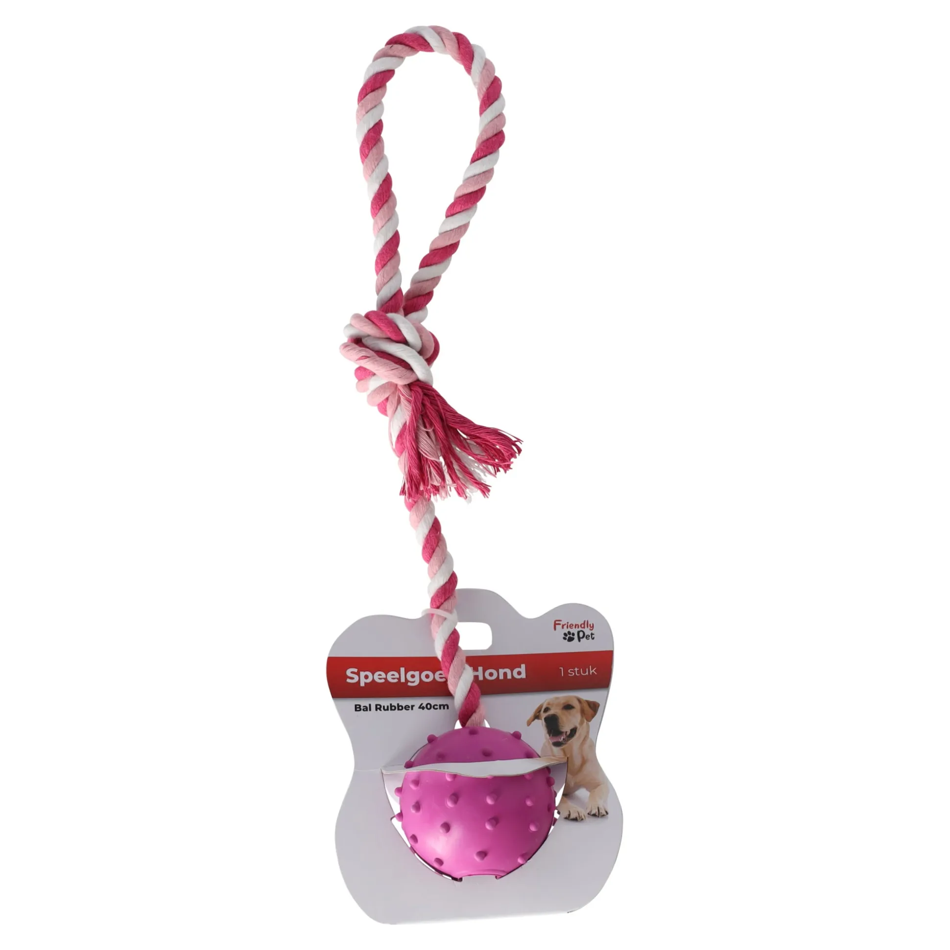 Hondenspeelgoed rubber bal 40cm