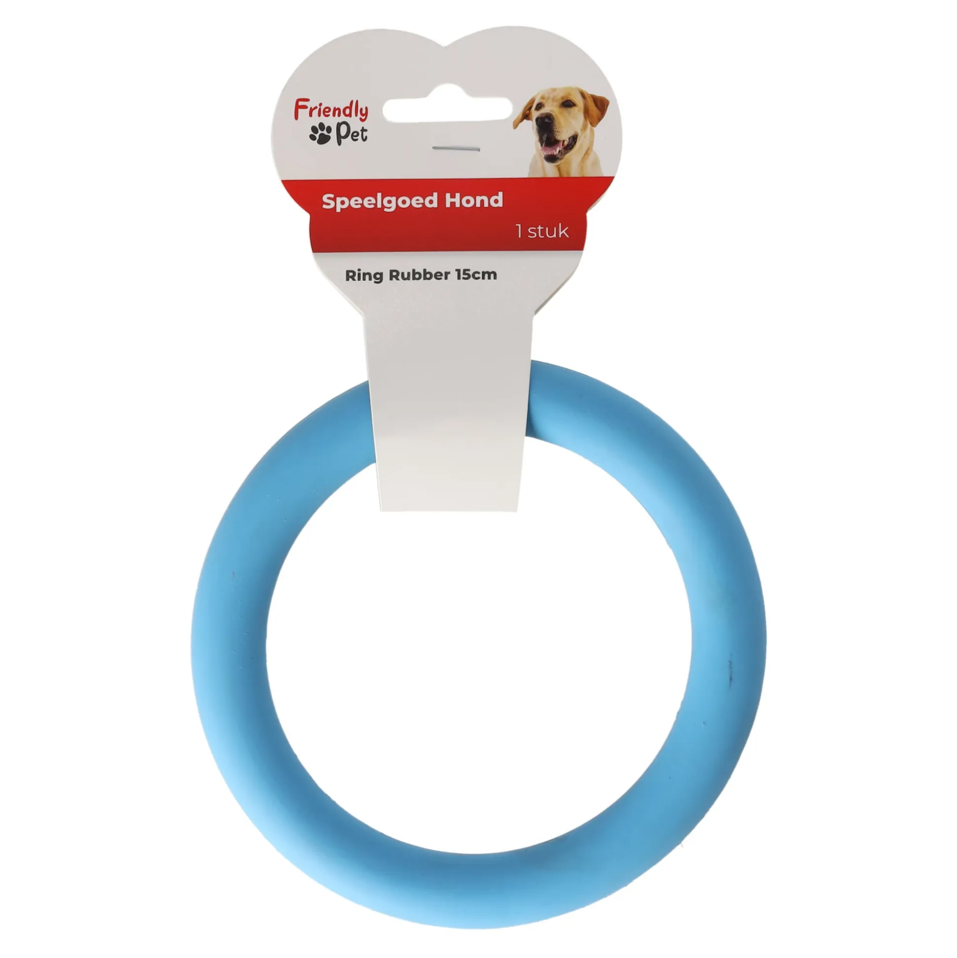 Hondenspeelgoed rubber ring 15cm