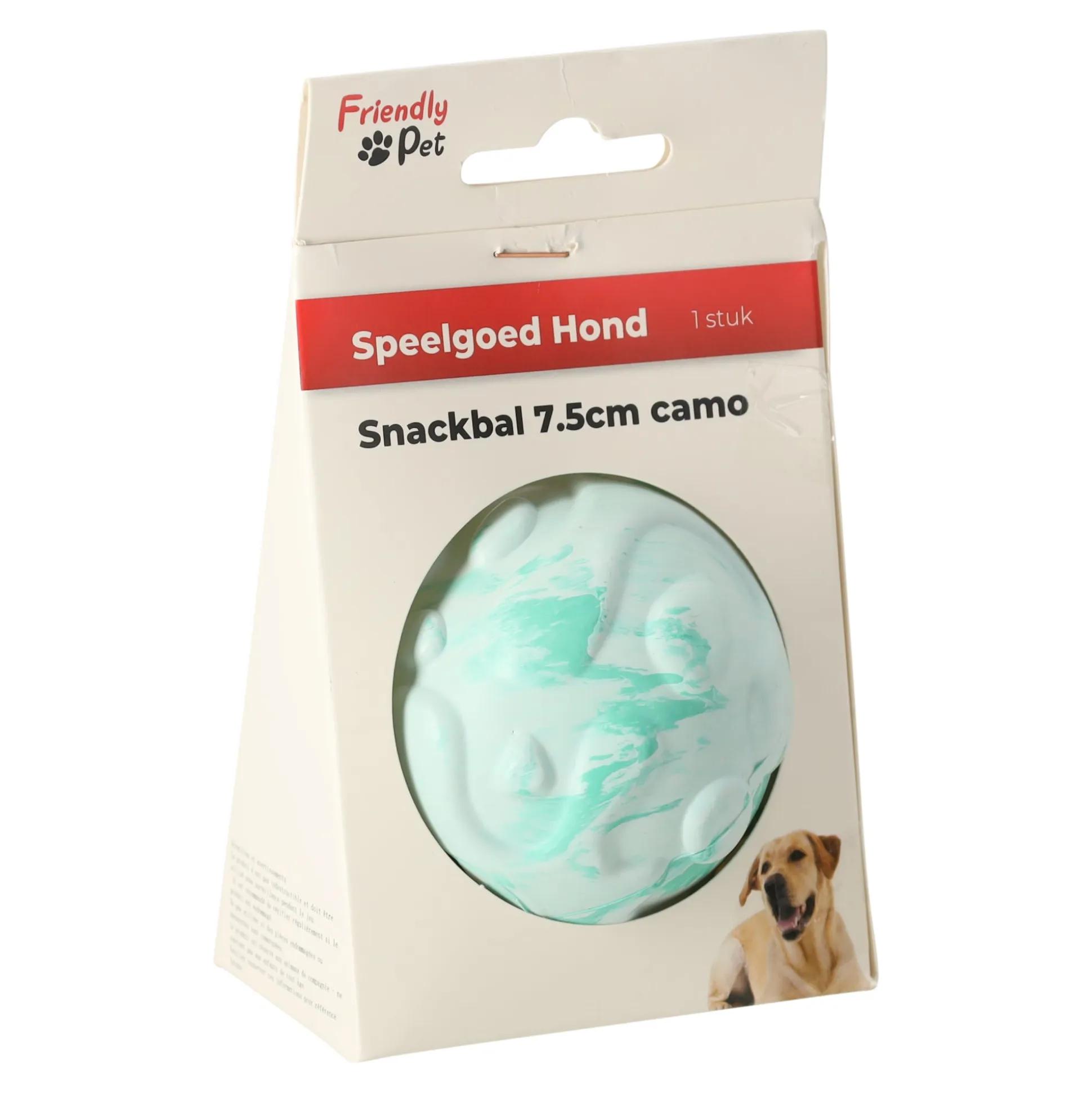 Hondenspeelgoed Snackbal 7.5cm camo