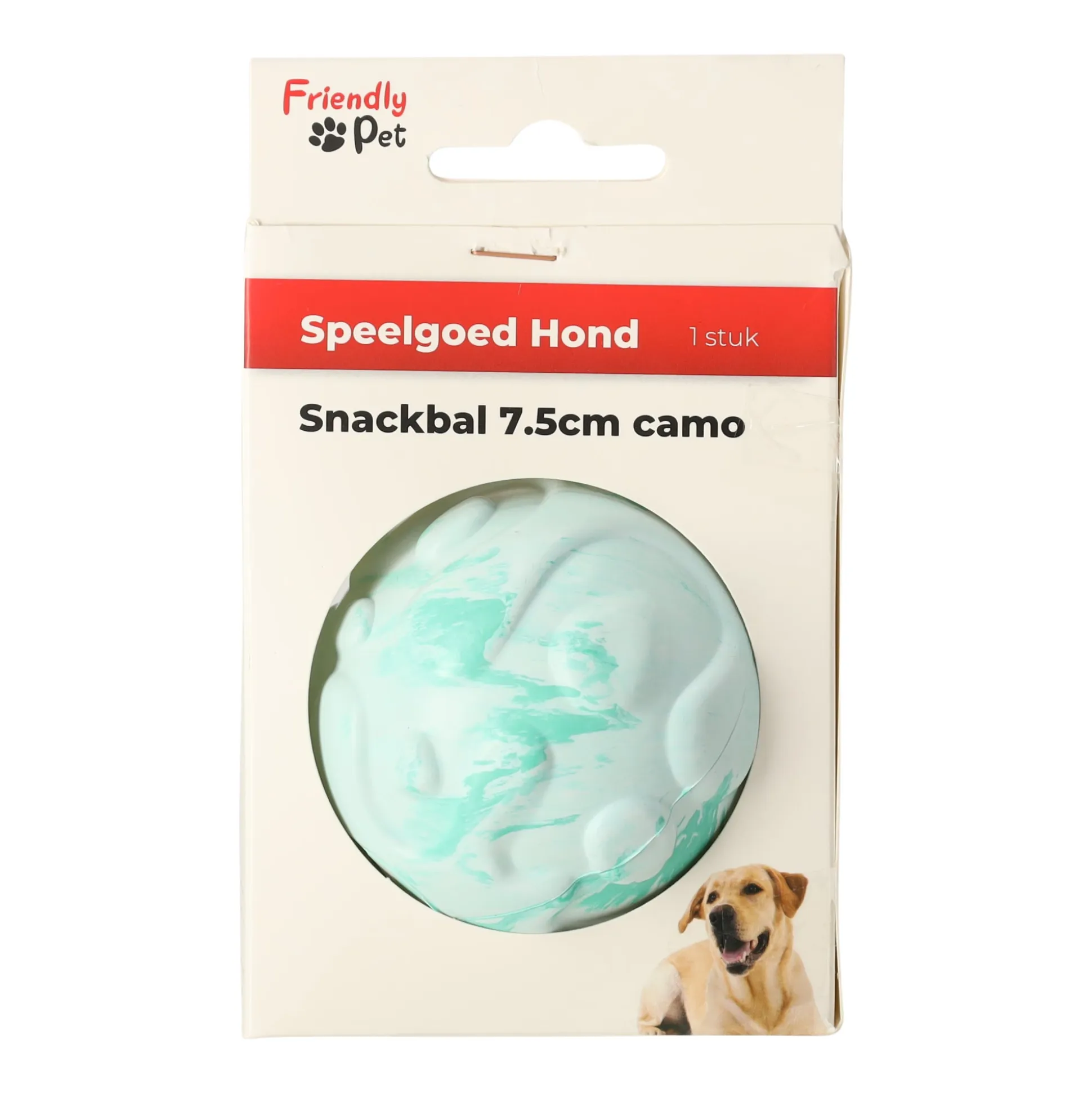 Hondenspeelgoed Snackbal 7.5cm camo