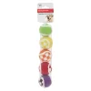 Hondenspeelgoed tennisbal ruit 6 cm 5st.