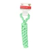 Hondenspeelgoed touw+hendel gr/bl 35cm