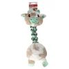Hondenspeelgoed touw+pluche koe 38cm