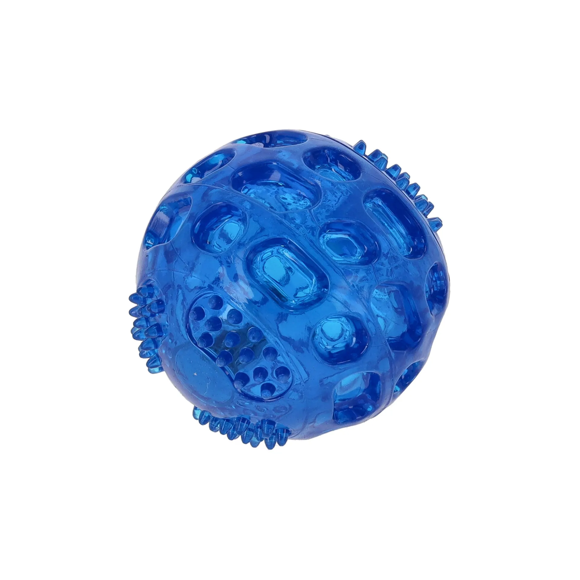 Hondenspeelgoed TPR bal LED 7.5cm
