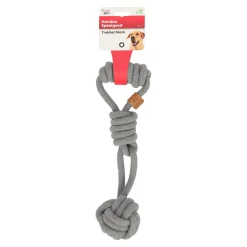 Hondenspeelgoed trekbal 36cm grijs eco
