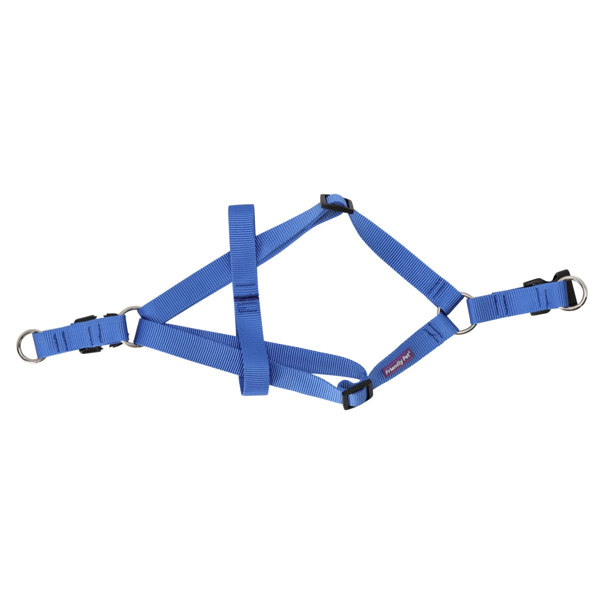 Hondentuig A 25mm 55-80cm blauw FP