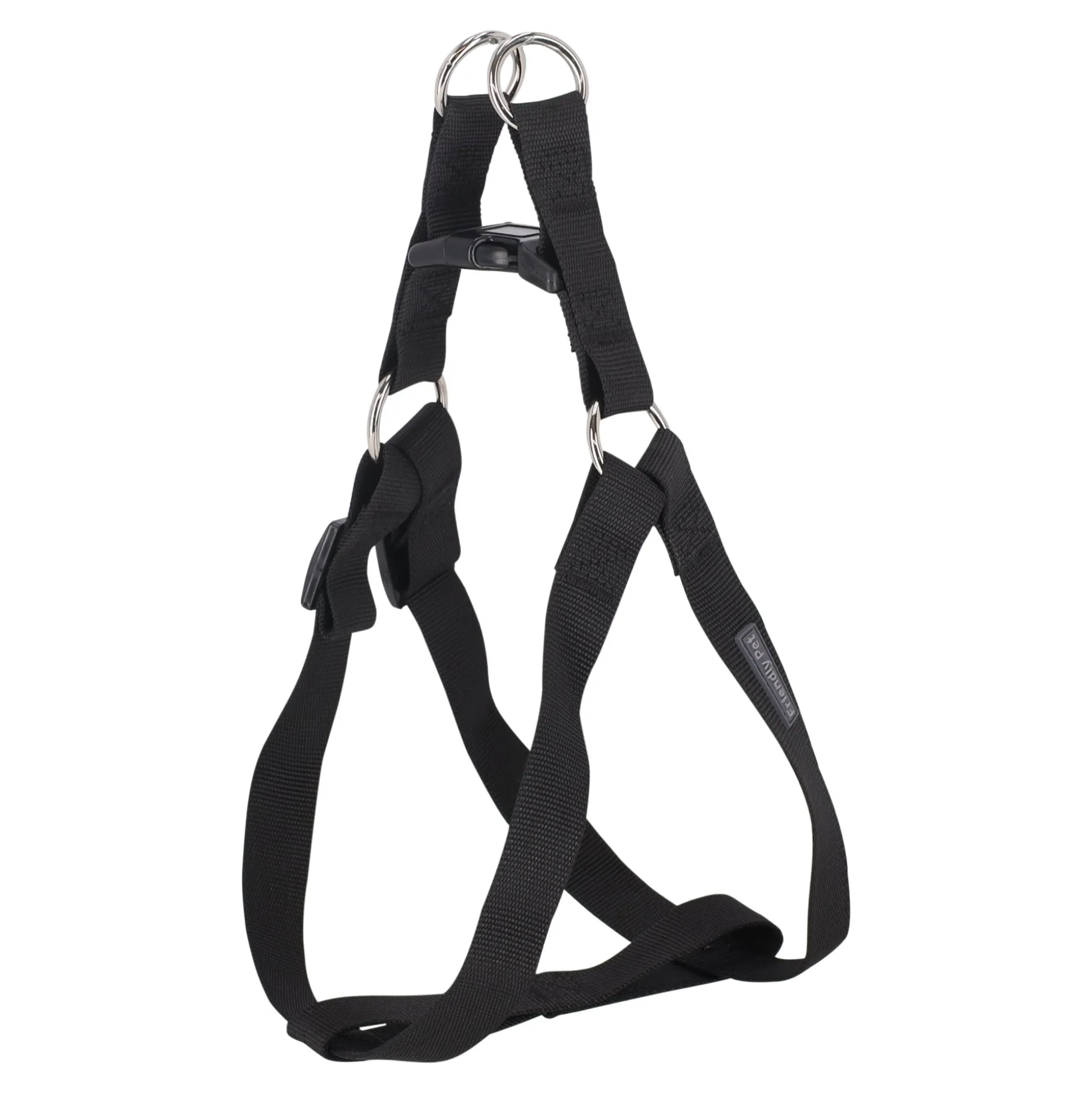 Hondentuig A 15mm 30-50cm zwart FP