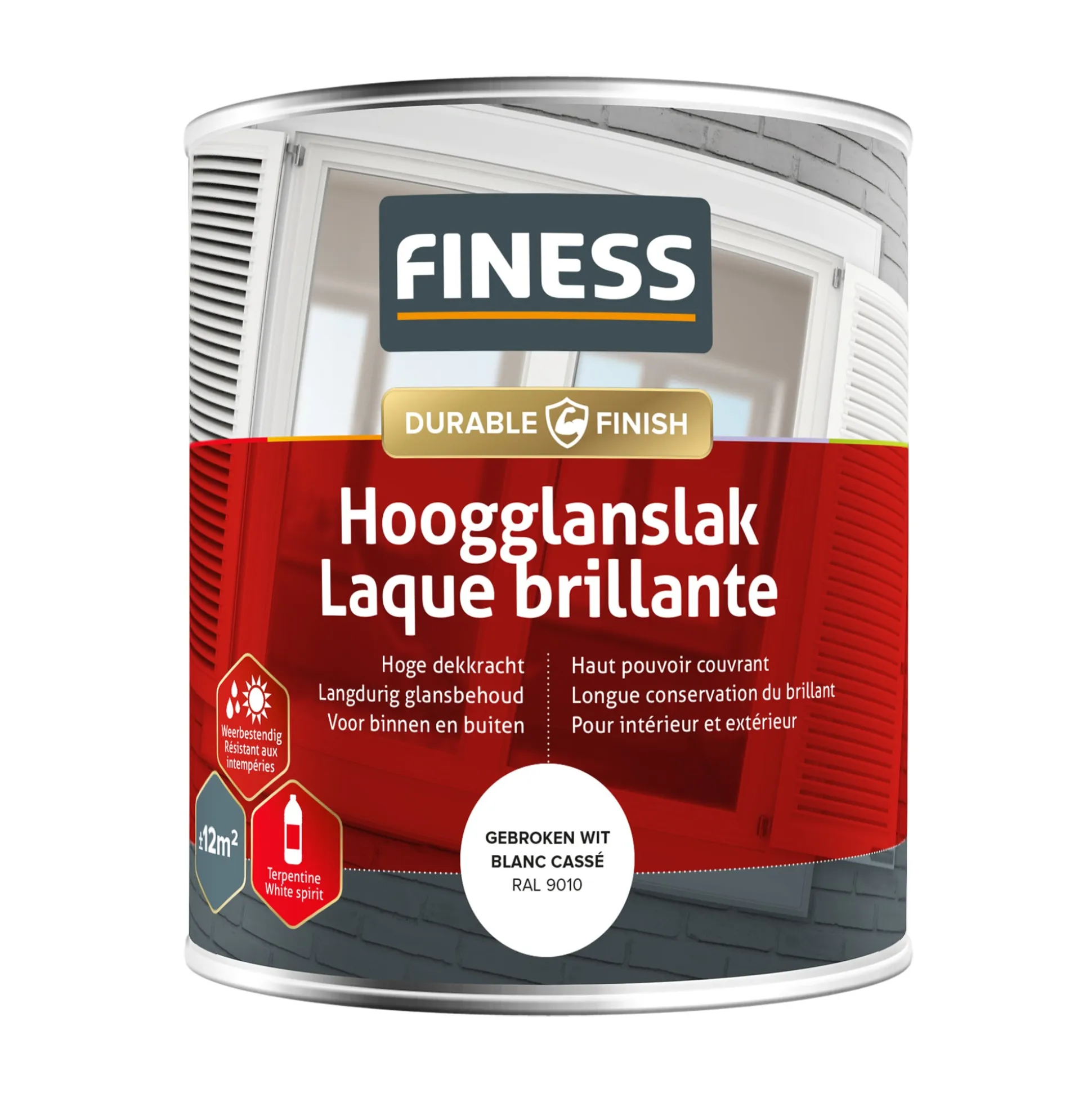 Hoogglans gebroken wit 14205 750ml Finess