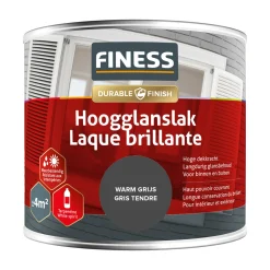 Hoogglans warm grijs 14292 250ml Finess