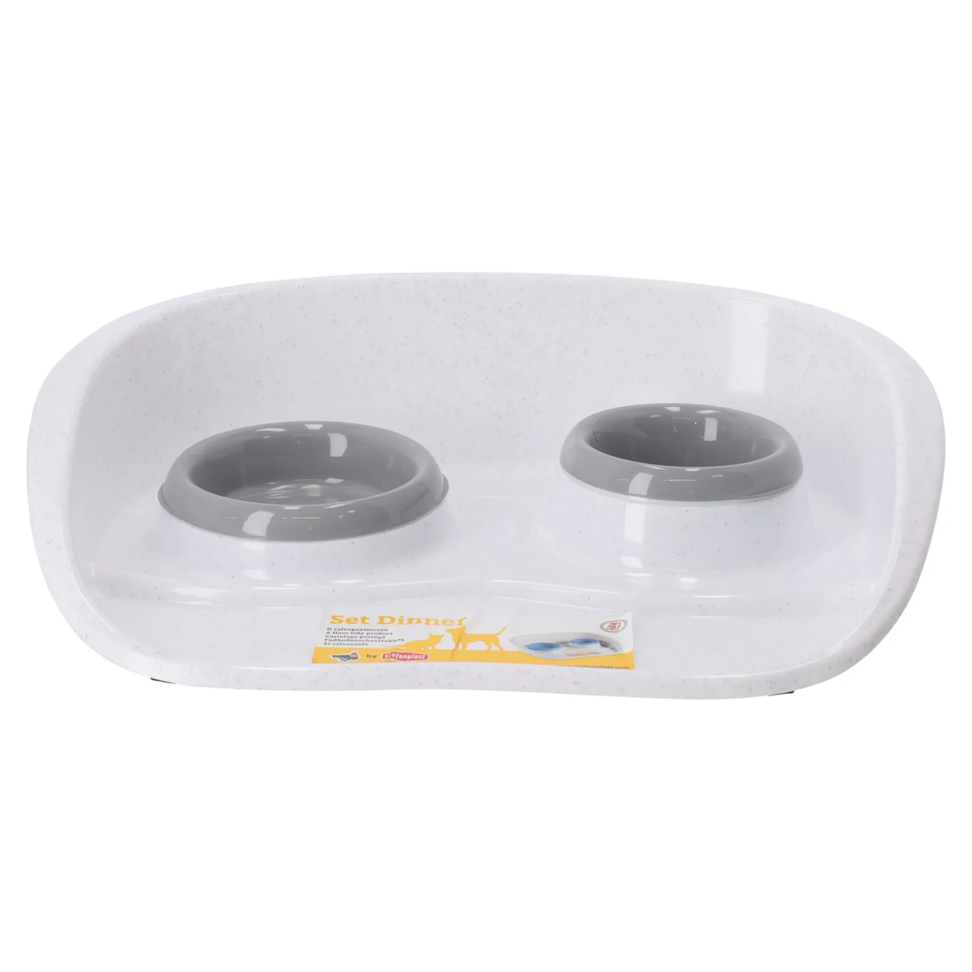 Huisdier dinner set grey