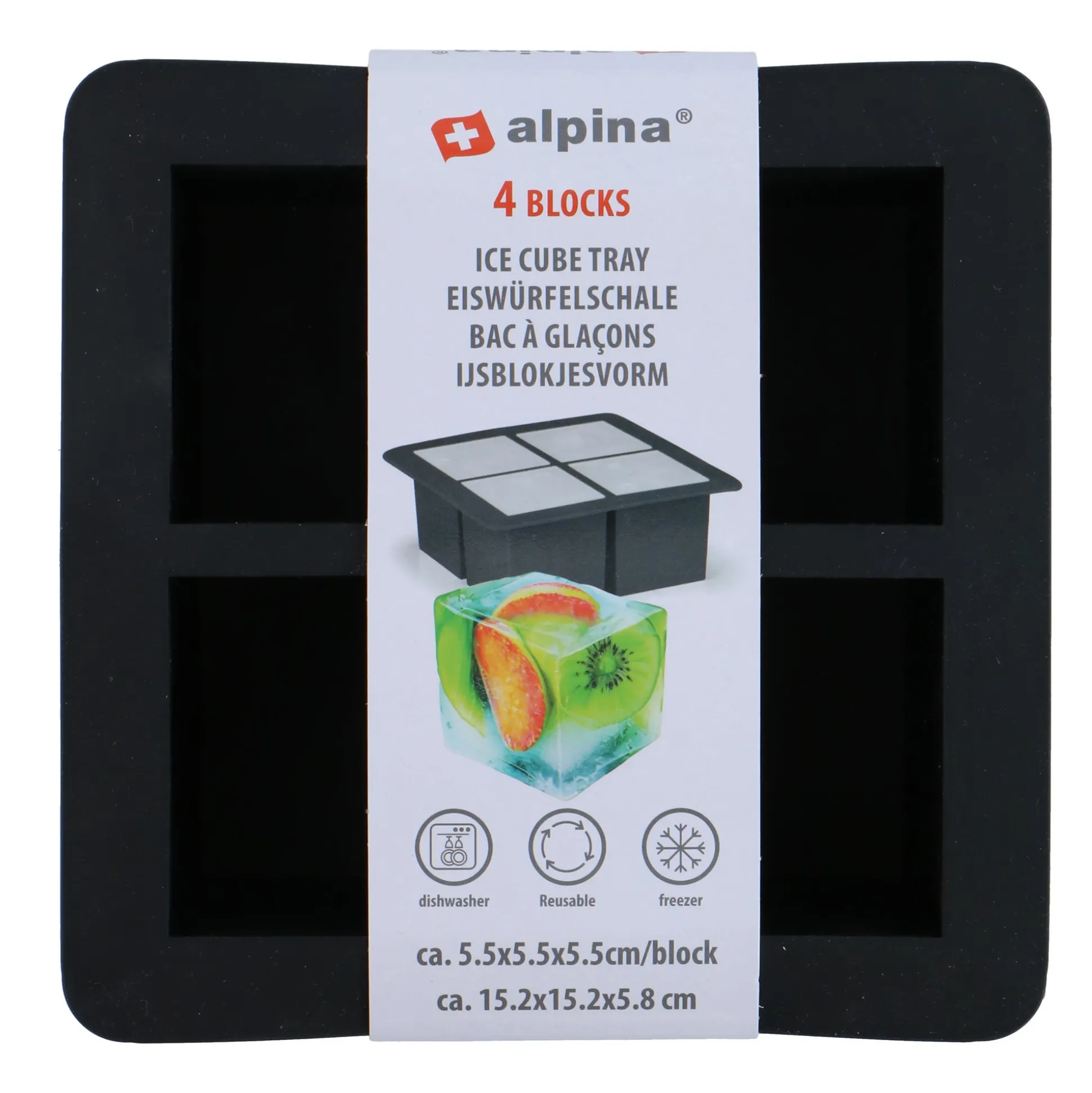 Ijsblokvorm 4x5,5cm Alpina