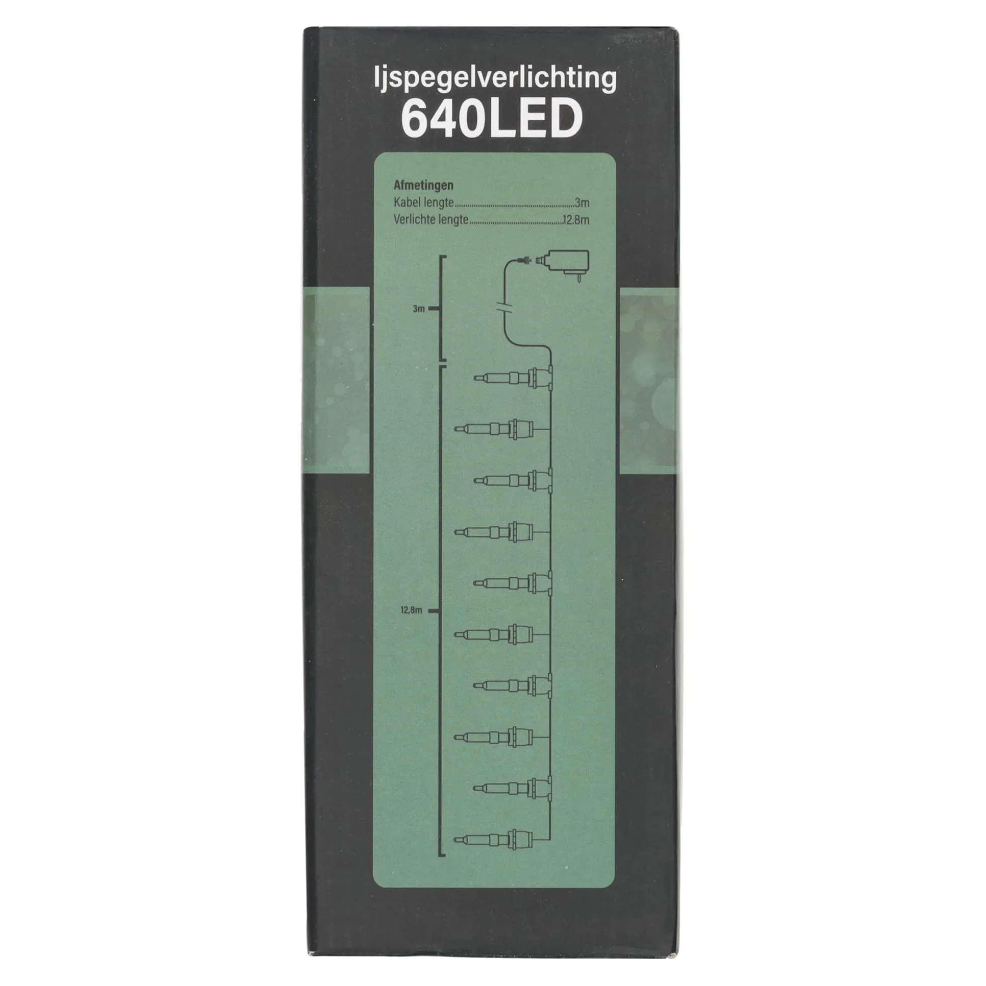 Ijspegel verlichting slow flash 640 LED warm wit