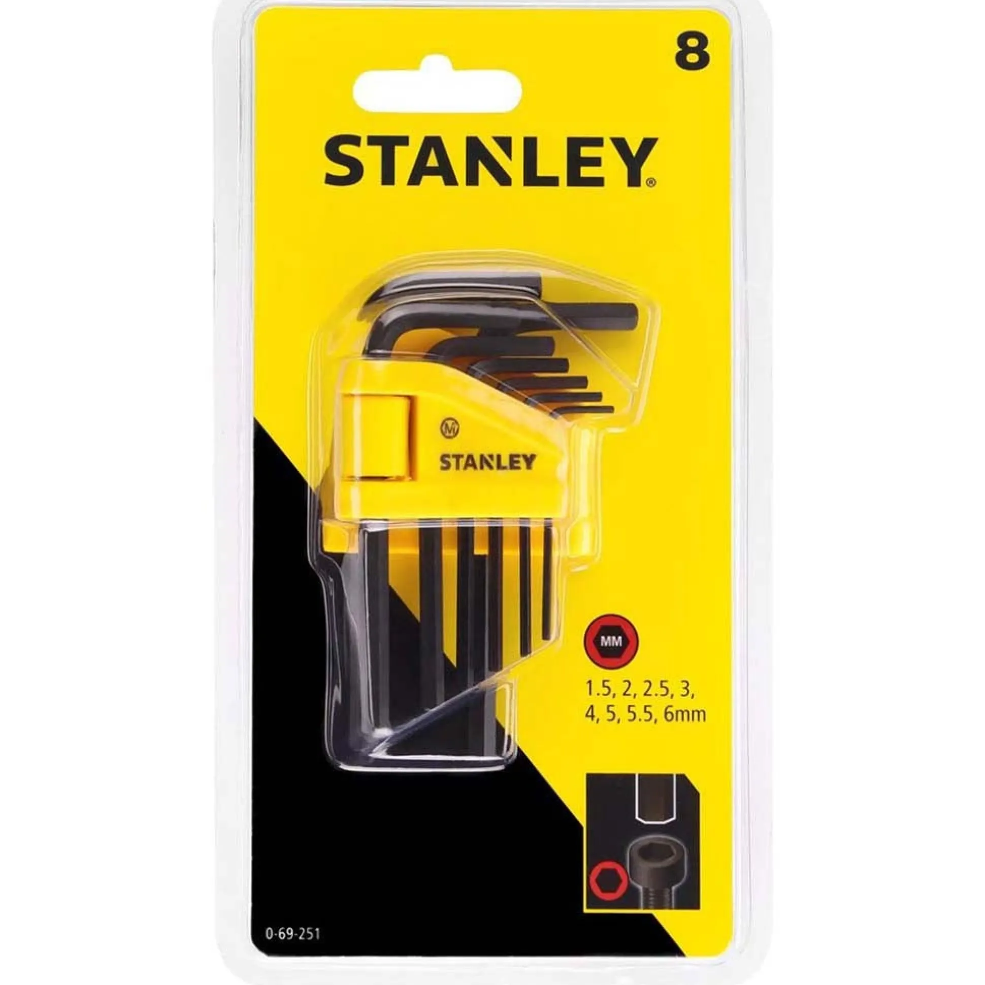Inbussleutel 0-69-251 Stanley