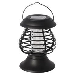 Insectenlamp solar zwart