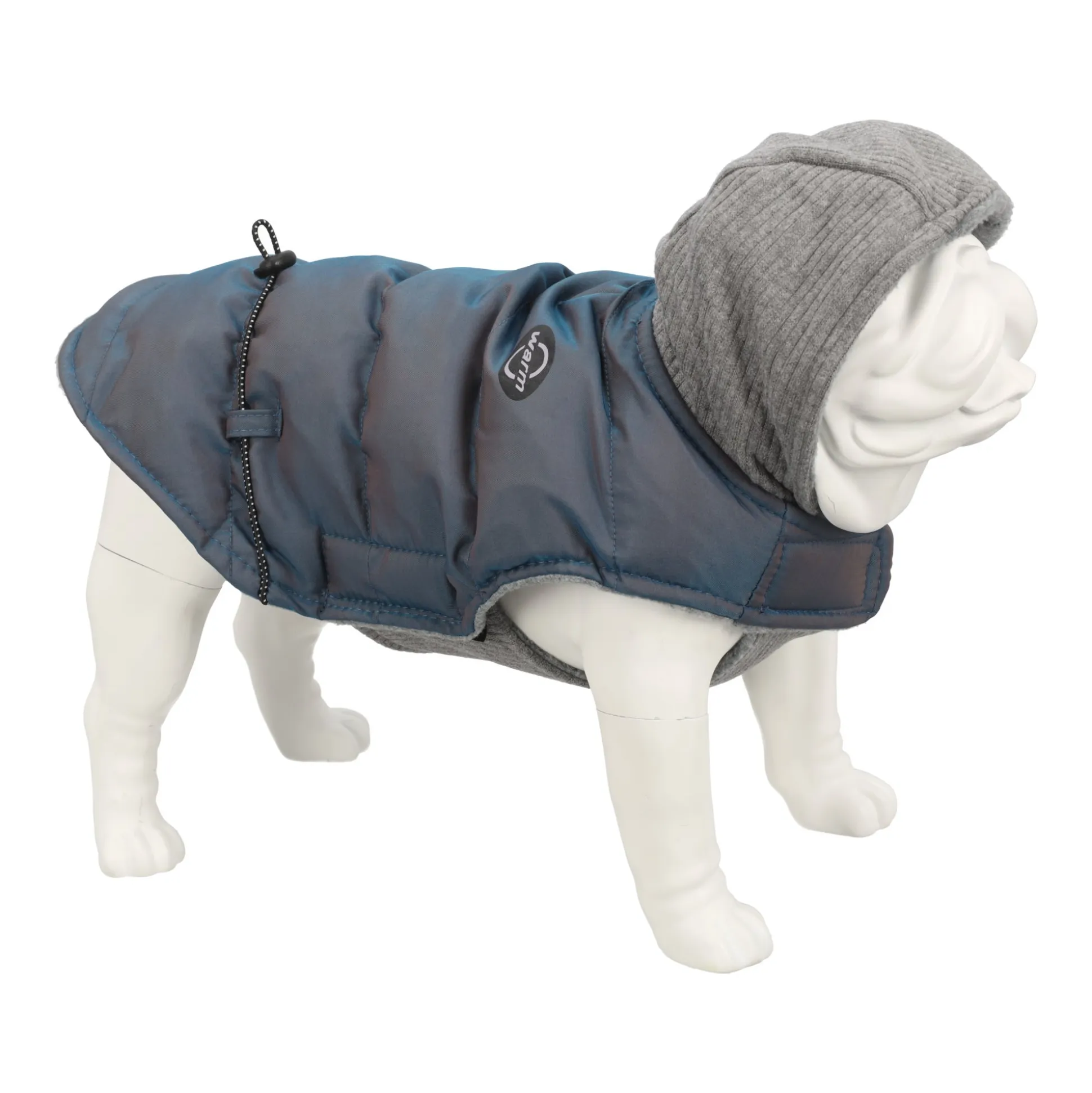Jas hond Benji blauw/grijs 25cm