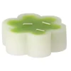 Kaars bloem groen 12 x 4 cm