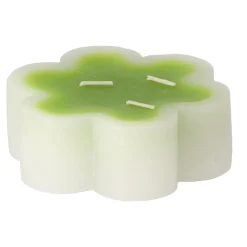 Kaars bloem groen 12 x 4 cm