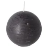 Kaars bol 80mm antraciet O'Malley