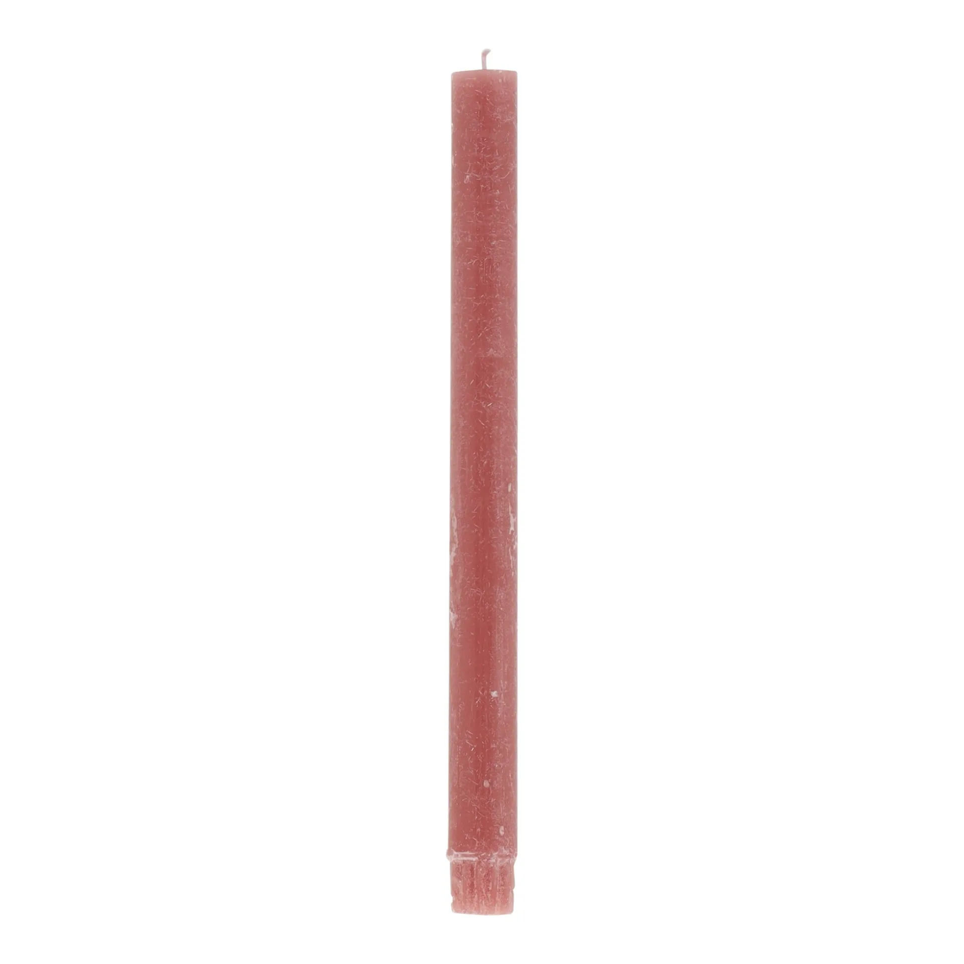 Kaars diner rustiek oud roze 4st
