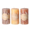 Kaars Graser 13 cm 3 assorti oranje