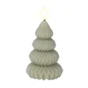 Kaars led kerstboom groen 10 cm
