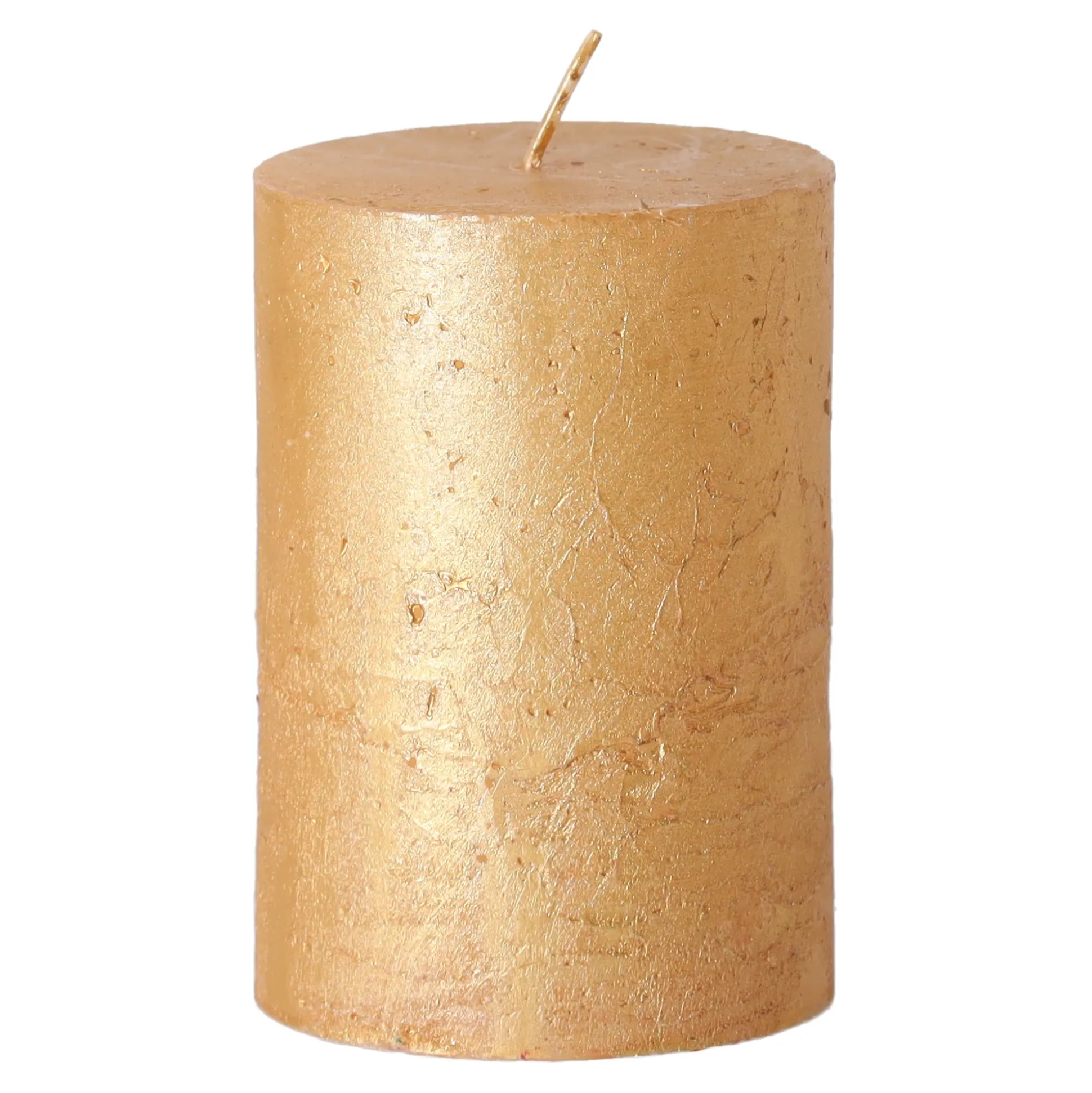 Kaars metallic 70x75mm goud