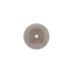 Kaars rib melt LED 7 x 12 cm taupe