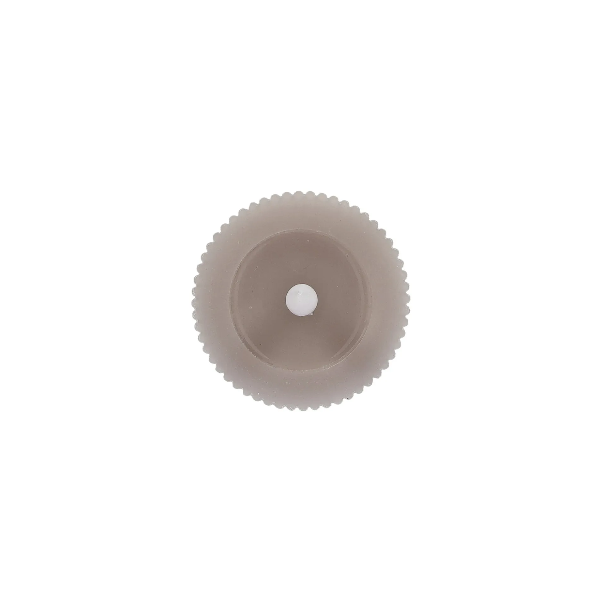 Kaars rib melt LED 7 x 12 cm taupe