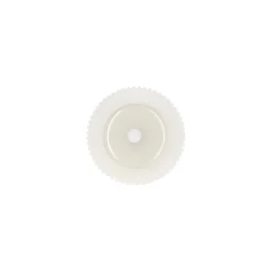 Kaars rib melt LED 7 x 12 cm wit