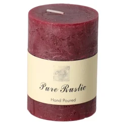 Kaars 70x75mm burgundy O'Malley