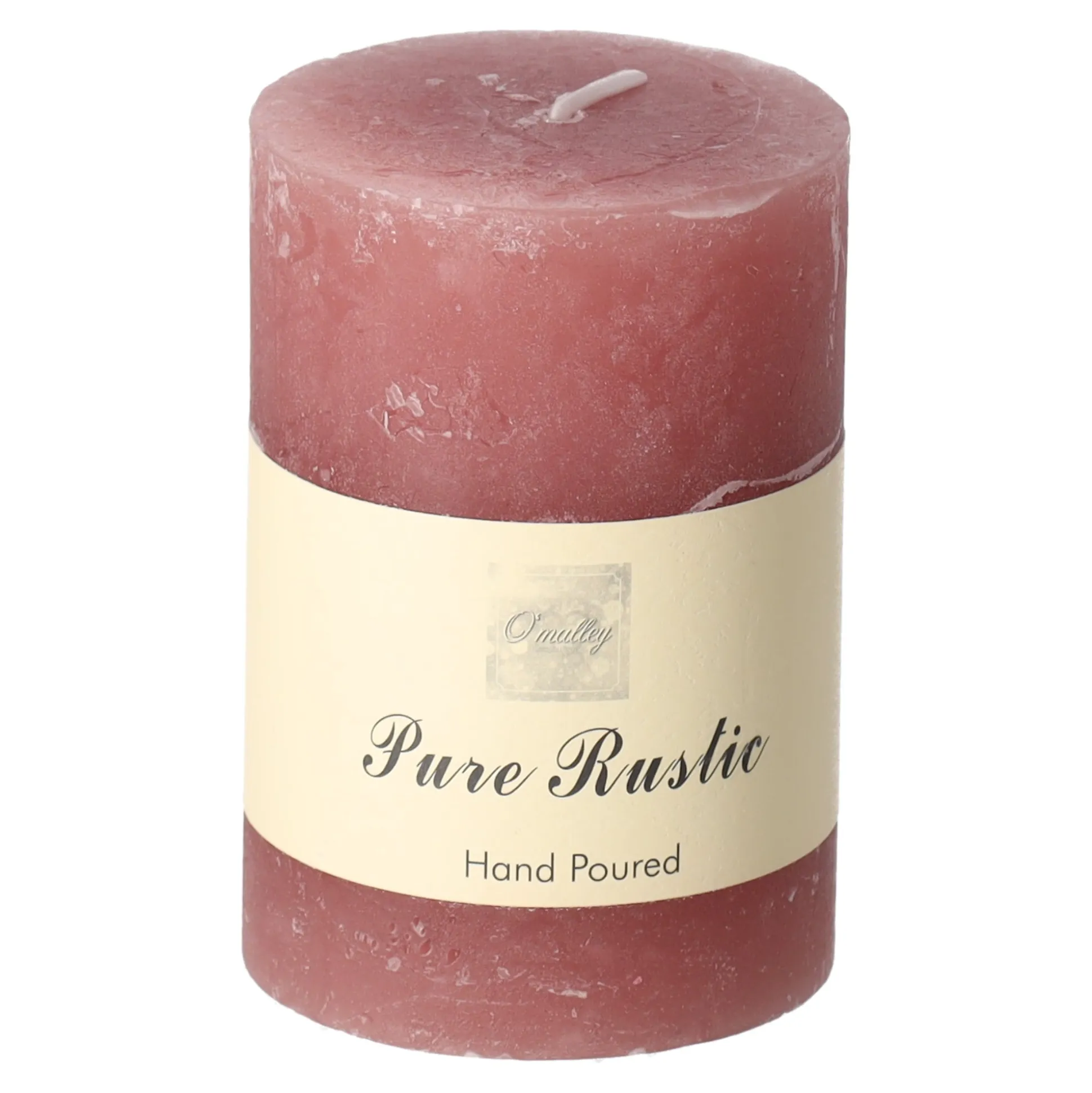 Kaars 70x75mm oud roze O'Malley